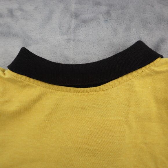 CH Sports Shirt Womens M Yellow Front Button Short Sleeve Pockets Collared Top - Picture 12 of 16